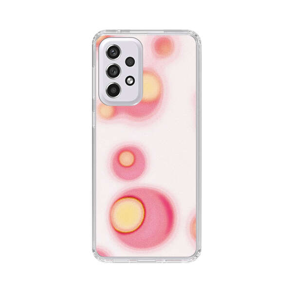 Abstract Pink and Yellow Blobs Samsung Galaxy A53 5G Case