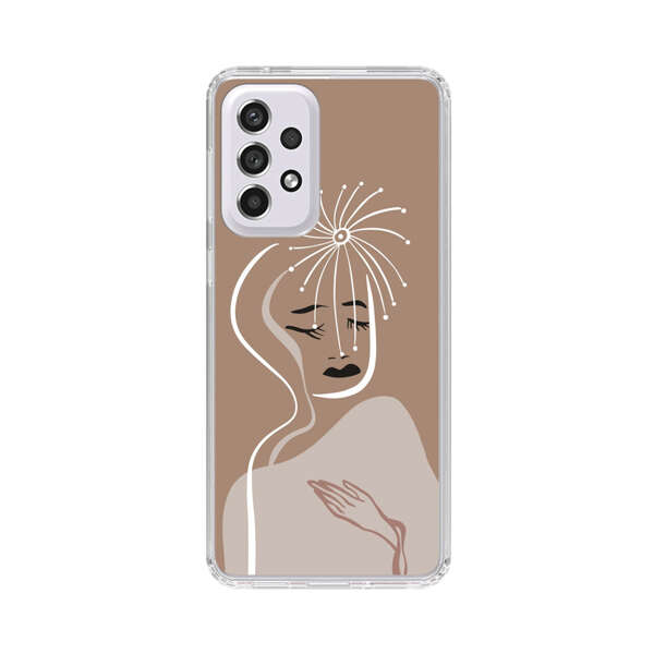Artistic Abstract Portrait with Serene Face Samsung Galaxy A53 5G Case