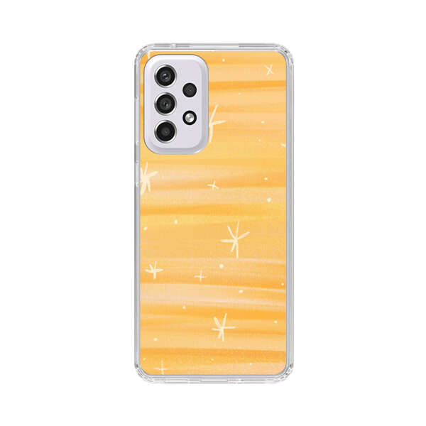 Bright Orange Star Pattern Samsung Galaxy A53 5G Case
