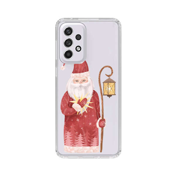 Charming Santa Claus Holding Glowing Heart and Lantern Samsung Galaxy A53 5G Case