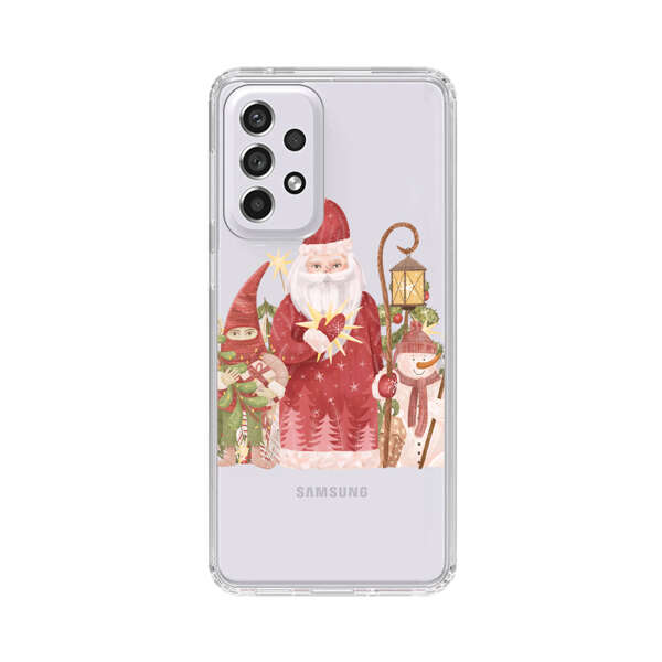 Christmas Santa Elf Snowman Festive Illustration Samsung Galaxy A53 5G Case