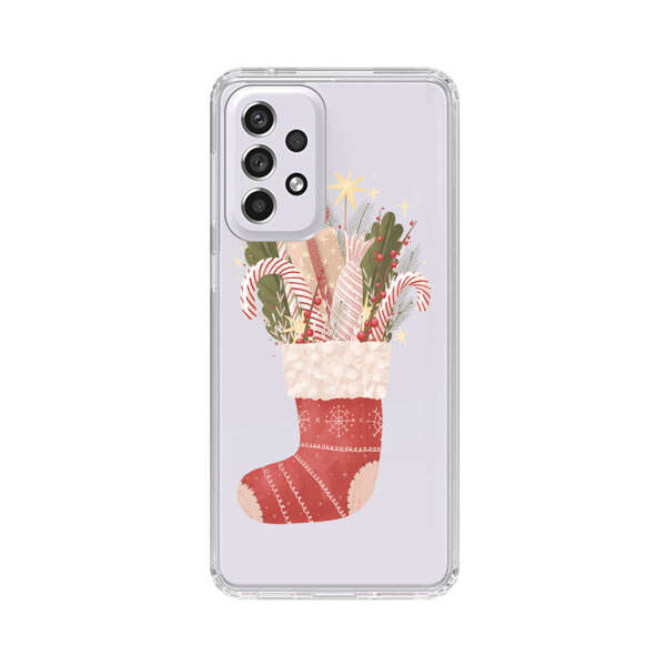 Christmas Stocking with Gifts and Candy Canes Samsung Galaxy A53 5G Case
