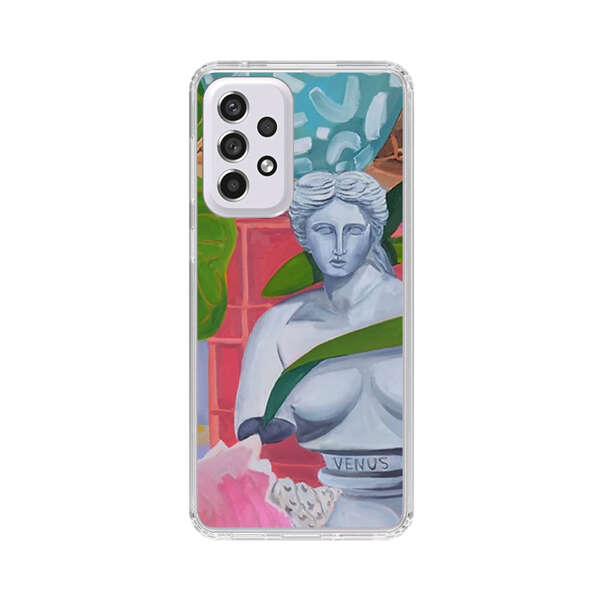 Classical Venus Bust with Green Leaves and Vibrant Vases Samsung Galaxy A53 5G Case