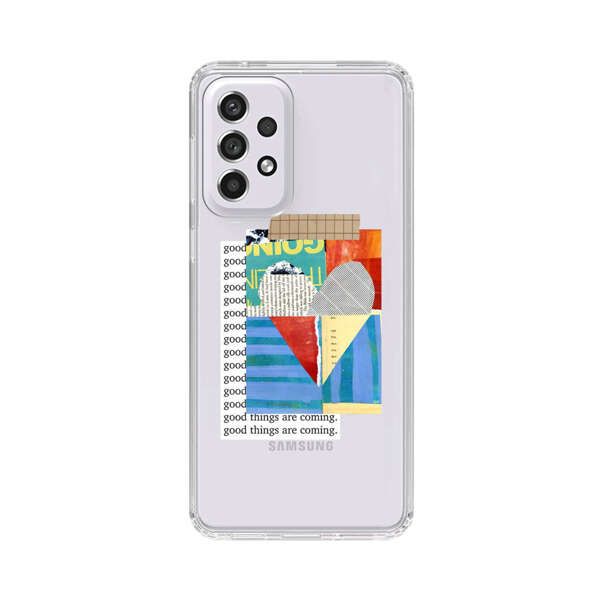 Colorful Abstract Collage with Geometric Shapes Samsung Galaxy A53 5G Case