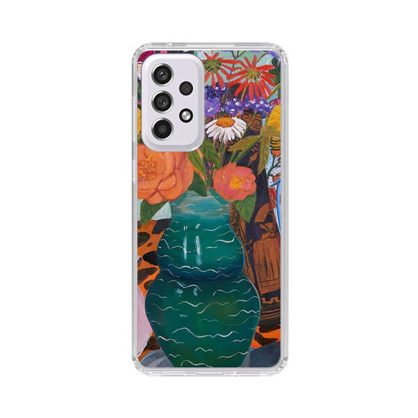 Colorful Still Life with Flower Vases and Shell Samsung Galaxy A53 5G Case