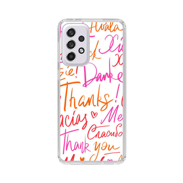 Colorful Thank You Multilingual Pattern Samsung Galaxy A53 5G Case