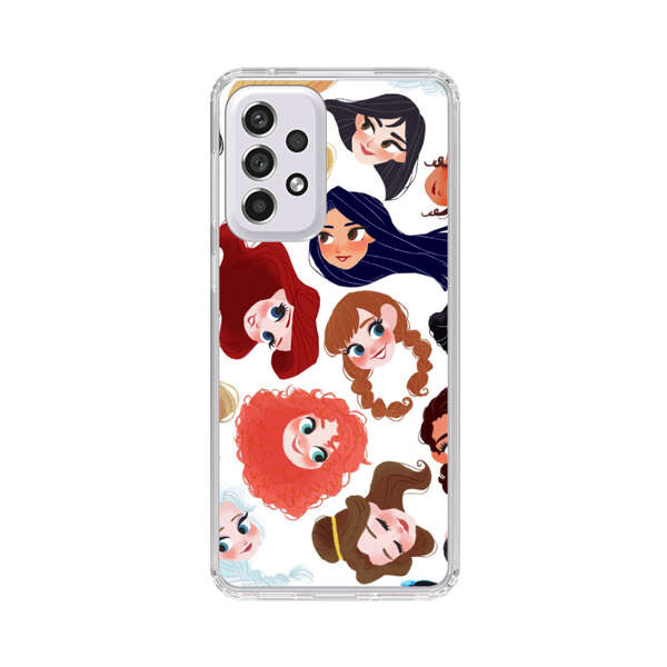Diverse Animated Girl Faces Samsung Galaxy A53 5G Case