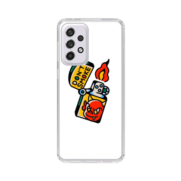 Don't Smoke Vintage Lighter with Devil Face Samsung Galaxy A53 5G Case