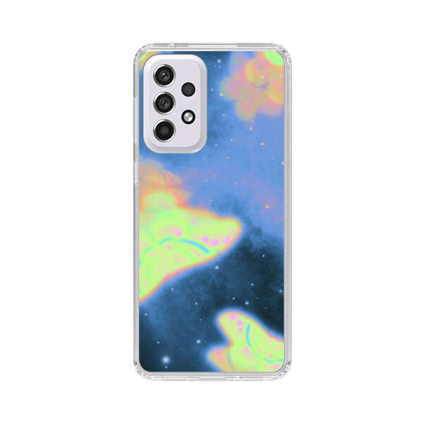 Dreamy Glowing Cosmic Butterflies Samsung Galaxy A53 5G Case