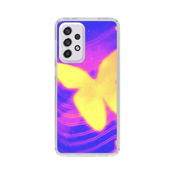 Glowing Purple and Yellow Butterflies Samsung Galaxy A53 5G Case