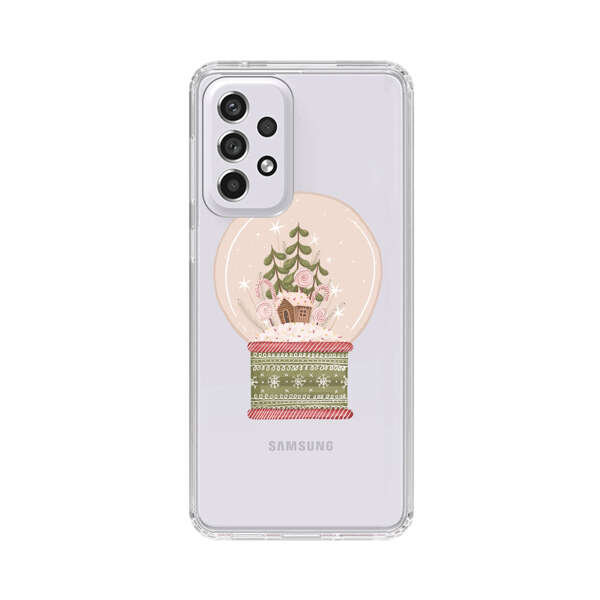 Holiday Snow Globe with Gingerbread House Samsung Galaxy A53 5G Case