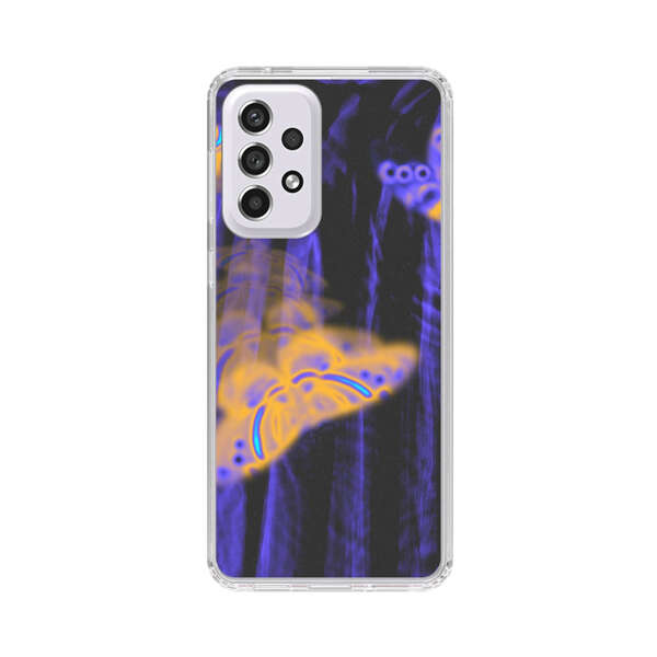 Neon Glowing Butterflies Samsung Galaxy A53 5G Case