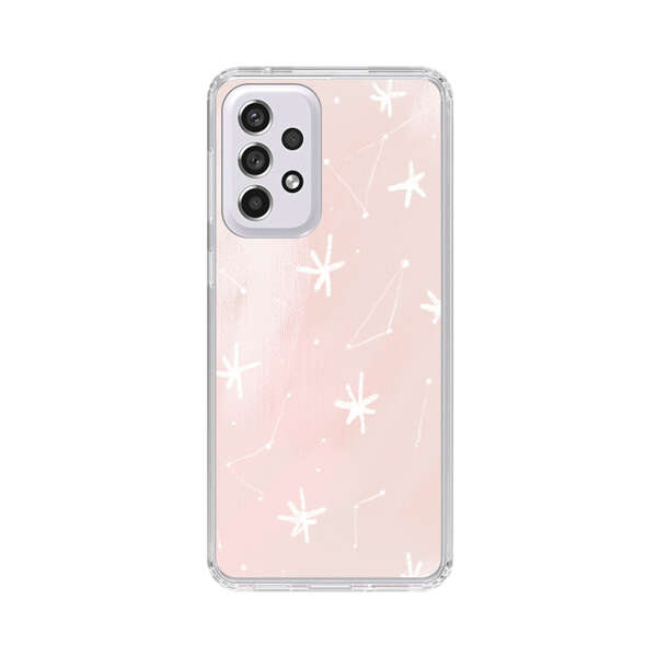 Pink Stars and Constellation Pattern Samsung Galaxy A53 5G Case