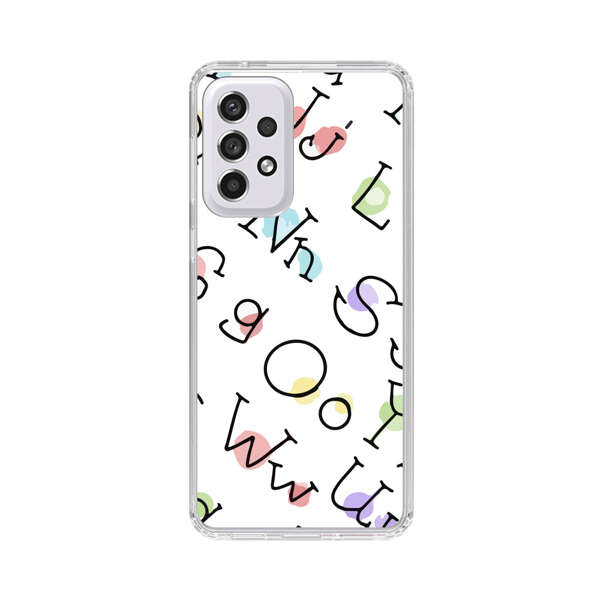 Playful Alphabet Pattern with Colorful Letters Samsung Galaxy A53 5G Case