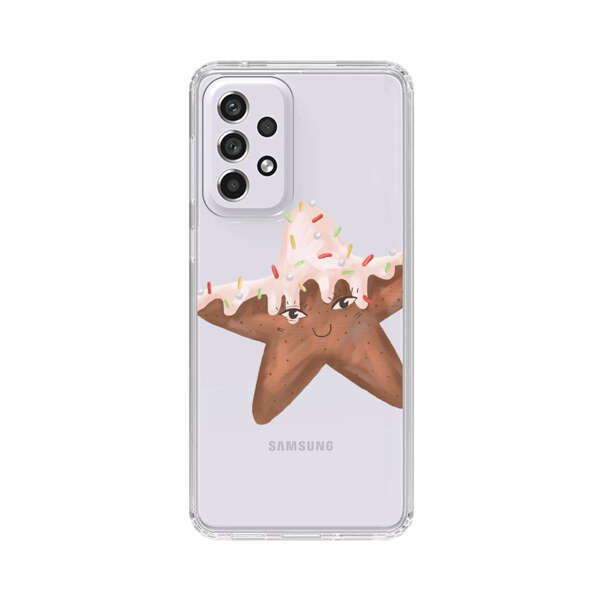 Smiling Gingerbread Star Cookie Samsung Galaxy A53 5G Case