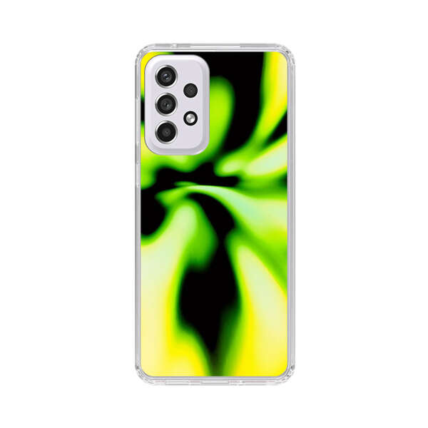 Vibrant Abstract Green and Yellow Swirl Samsung Galaxy A53 5G Case
