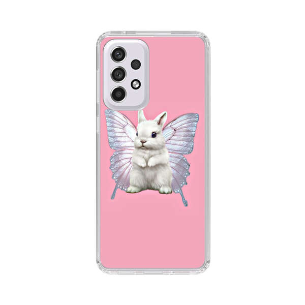 White Bunny with Butterfly Wings Samsung Galaxy A53 5G Case