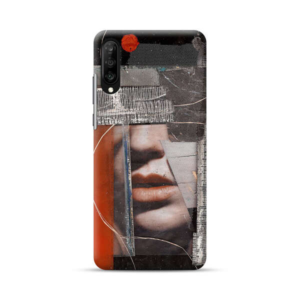 Abstract Collage Close Up Face Samsung Galaxy A70 Hard Case