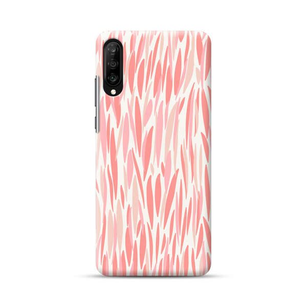 Abstract Coral Wavy Lines Pattern Samsung Galaxy A70 Hard Case