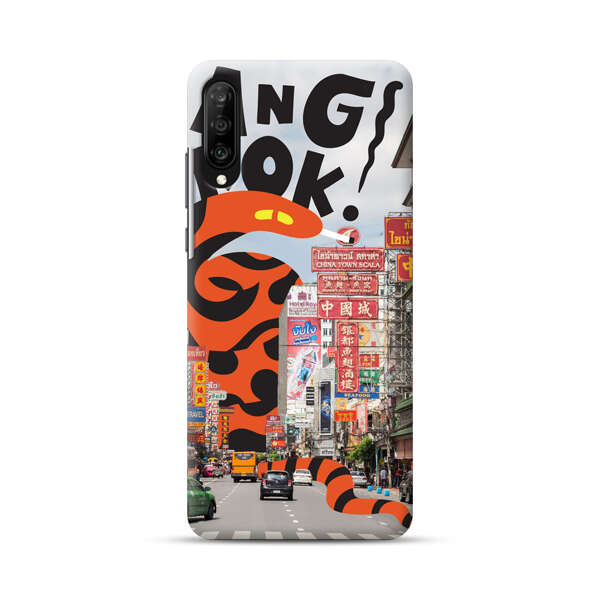 Bangkok Chinatown Snake Street Scene Samsung Galaxy A70 Hard Case