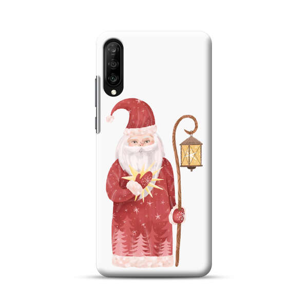 Charming Santa Claus Holding Glowing Heart and Lantern Samsung Galaxy A70 Hard Case