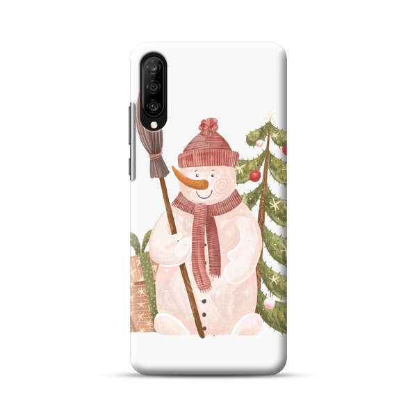 Charming Winter Snowman Illustration Samsung Galaxy A70 Hard Case