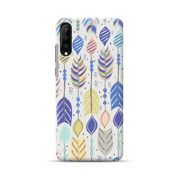 Colorful Feathers Pattern Pastel Samsung Galaxy A70 Hard Case