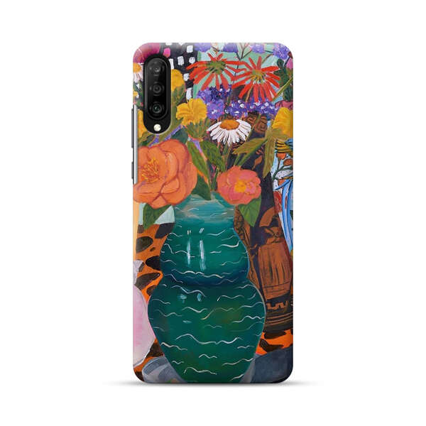 Colorful Still Life with Flower Vases and Shell Samsung Galaxy A70 Hard Case