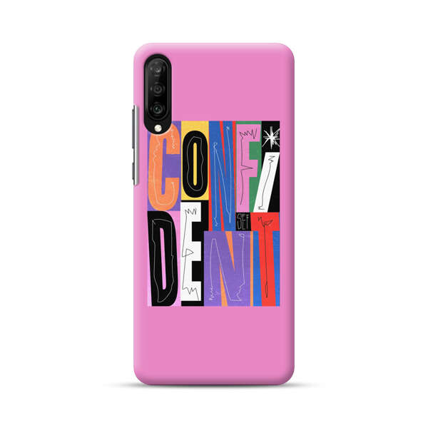 Confident Bold Colorful Typography Samsung Galaxy A70 Hard Case