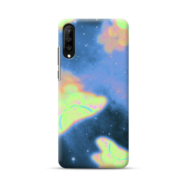 Dreamy Glowing Cosmic Butterflies Samsung Galaxy A70 Hard Case