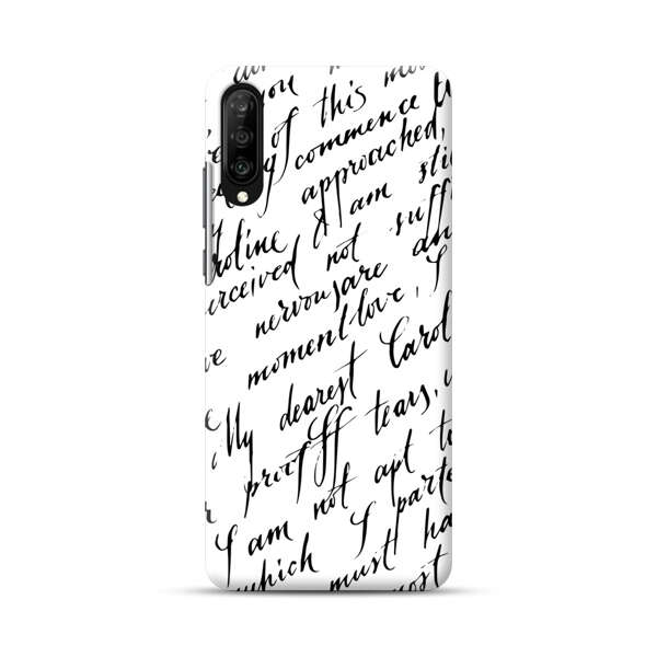 Handwritten Calligraphy Samsung Galaxy A70 Hard Case