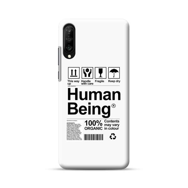 Human Being Fragile Label Design Samsung Galaxy A70 Hard Case
