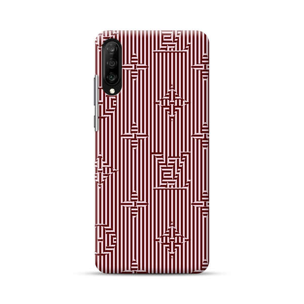 Intricate Geometric Striped Pattern Samsung Galaxy A70 Hard Case