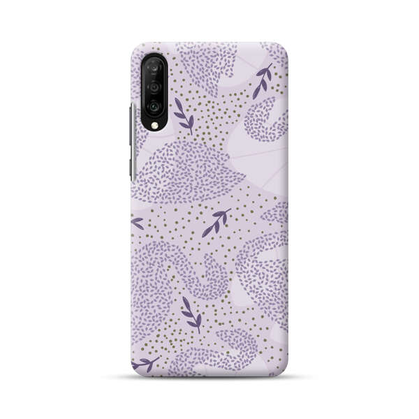 Lavender Swan Pattern Samsung Galaxy A70 Hard Case