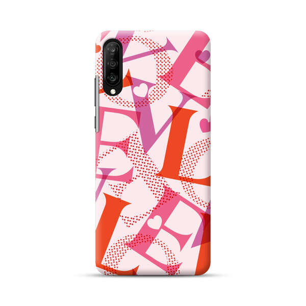 Love Colorful Letters Pattern Samsung Galaxy A70 Hard Case