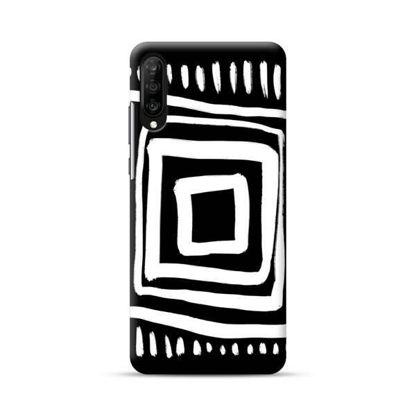 Minimalist Geometric Black and White Design Samsung Galaxy A70 Hard Case