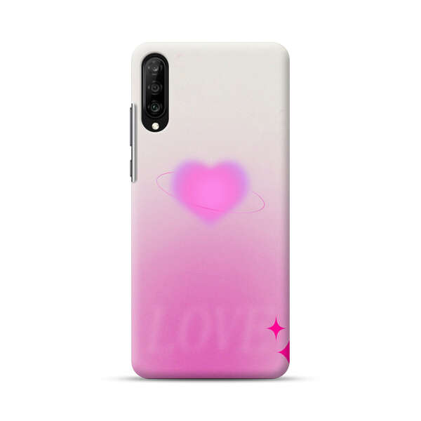 Pink Glowing Heart Love Sparkle Samsung Galaxy A70 Hard Case