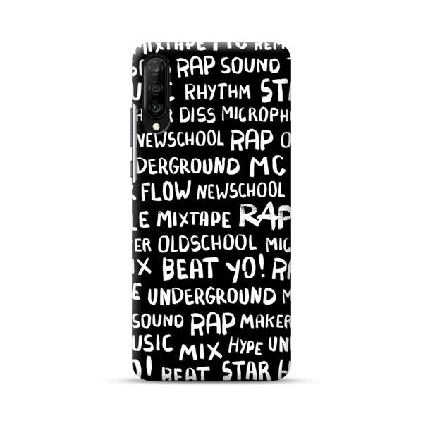 Rap Hip Hop Words Collage Samsung Galaxy A70 Hard Case