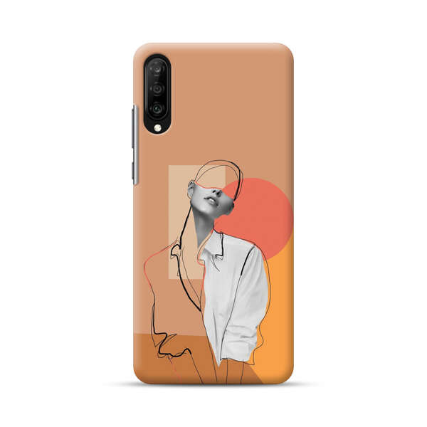 Stylish Abstract Portrait Art Samsung Galaxy A70 Hard Case