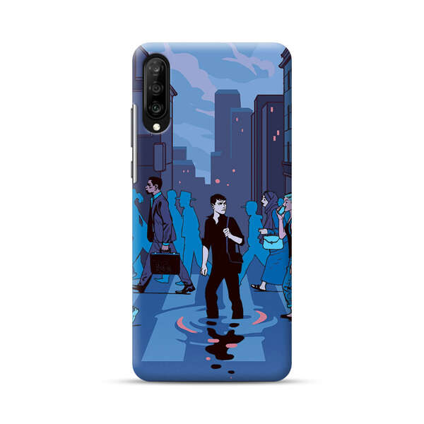 Urban Lonely Person Crosswalk Samsung Galaxy A70 Hard Case