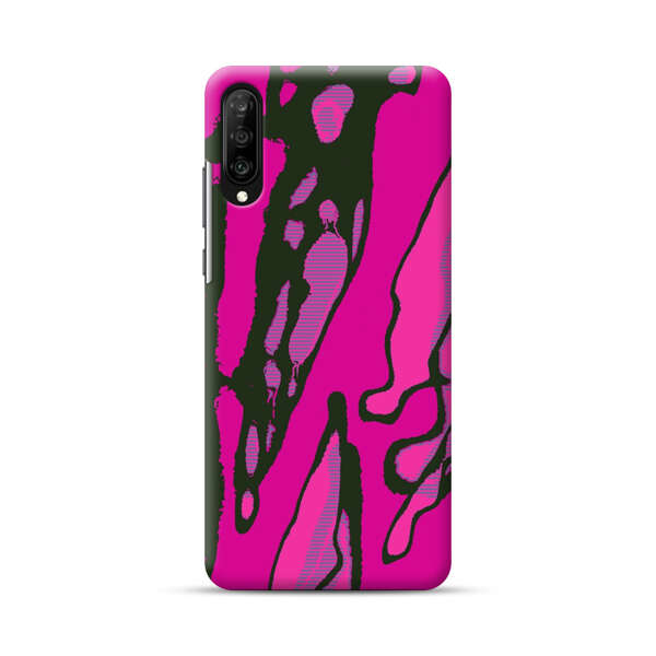Vibrant Abstract Magenta Black Pattern Samsung Galaxy A70 Hard Case