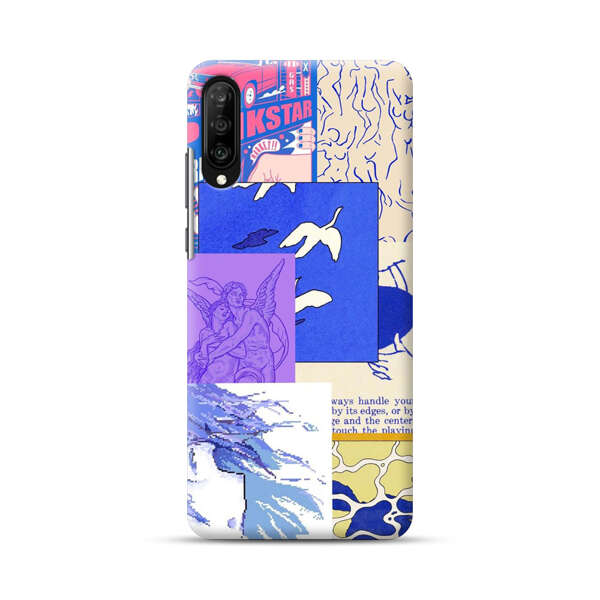 Vibrant Retro Pop Art Collage Samsung Galaxy A70 Hard Case