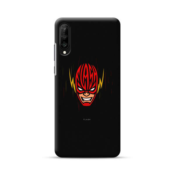 Vibrant Superhero Face with Lightning Bolts Samsung Galaxy A70 Hard Case