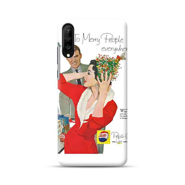 Vintage Pepsi-Cola Holiday Advertisement Samsung Galaxy A70 Hard Case