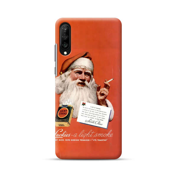 Vintage Santa Claus Smoking Lucky Strike Cigarettes Advertisement Samsung Galaxy A70 Hard Case