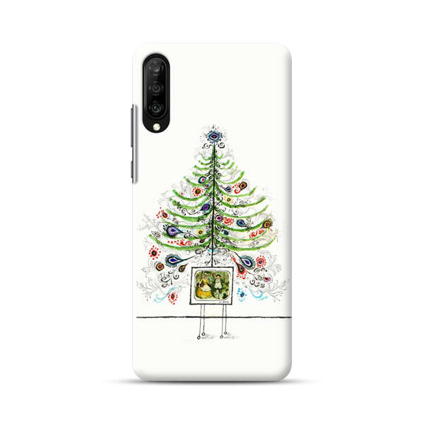 Whimsical Christmas Tree Artistic Design Samsung Galaxy A70 Hard Case