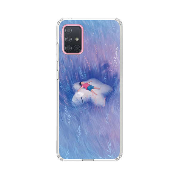 Child Relaxing in Dreamy Field Samsung Galaxy A71 5G Case