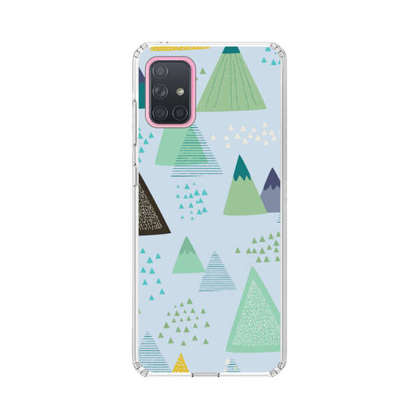 Colorful Abstract Mountain Pattern Samsung Galaxy A71 5G Case