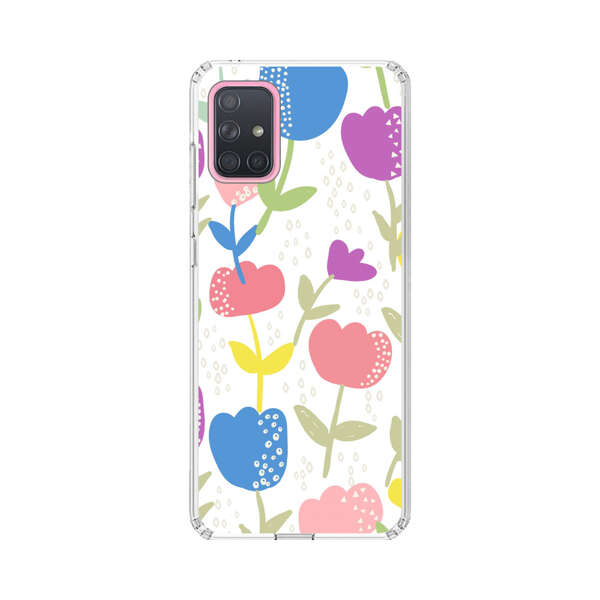 Colorful Tulip Floral Pattern Samsung Galaxy A71 5G Case