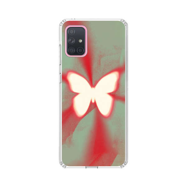 Glowing White Butterfly Abstract Radiant Design Samsung Galaxy A71 5G Case
